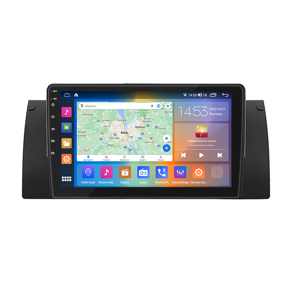 Штатна магнітола 9"Lesko для BMW 5 серии IV (E39) Рестайлинг 2000-2004 2/32Gb CarPlay 4G Wi-Fi GPS Prime БМВ