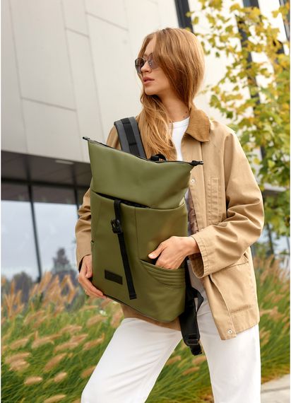 Жіночий рюкзак Sambag RollTop X хакі 41 х 27 х 18 см (24320119) | Зображення 5