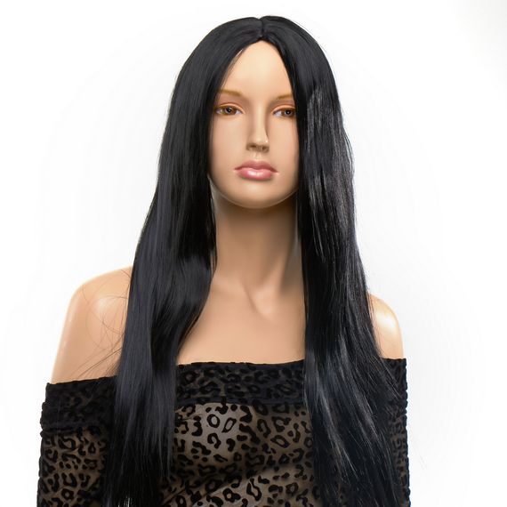 Перука пряма Fetish Hair чорна, 70 см