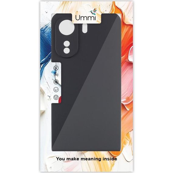 Чохол Silicone Cover Ummi Lakshmi Full Camera (AA) для Xiaomi Redmi 13C Чорний / Black | Зображення 1