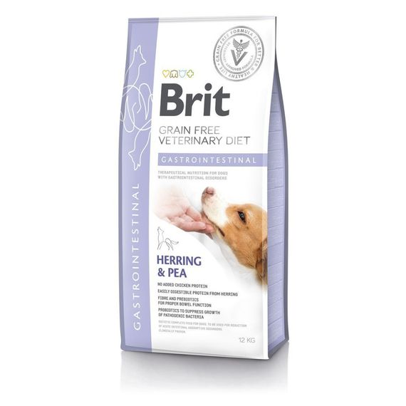 Корм сухий Brit Grain Free VetDiet Dog Gastrointestinal для дорослих собак з порушенням травлення з оселедцем лососем та гор