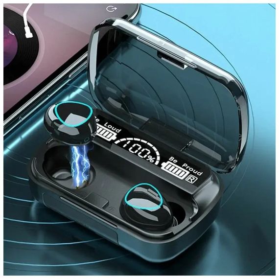 Бездротові навушники вкладиші з мікрофоном для Андроїд та IOS TWS WIRELESS (M10) | Зображення 2