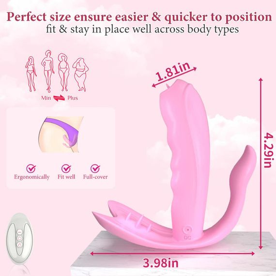 Вібратор - Silicone Vibrator, 7 vibration modes, Heating + APP Sex Aura | Зображення 3