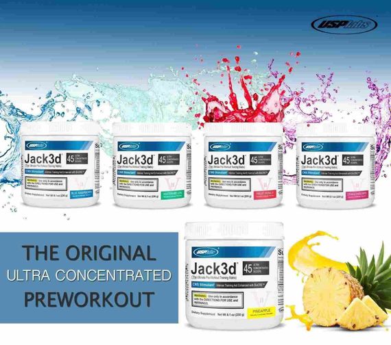 Предтренировочный комплекс USP Labs Jack3d V2 248 g (Blue raspberry) | Зображення 2