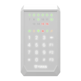 Tiras K-PAD16 (white) Клавіатура Тірас - Управління охороною