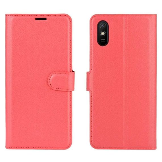 Чохол книжка з кишенями для карт на Xiaomi Redmi 9A колір Червоний | Зображення 4