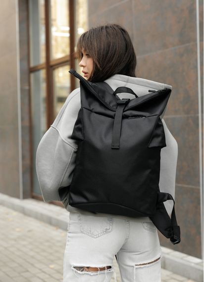 Жіночий рюкзак Sambag RollTop KZN чорний 41 х 27 х 18 см (24300065) | Зображення 4