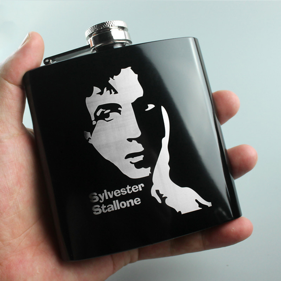 Фляга SV з нержавіючої сталі "Stallone" 170 мл Чорний (sv2238-18)