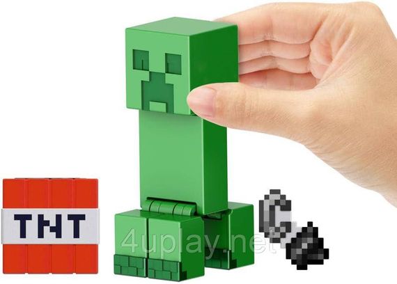 Игровой набор Майнкрафт с Крипером Оригинал Mattel Minecraft 2-Pack with Creeper | Зображення 6