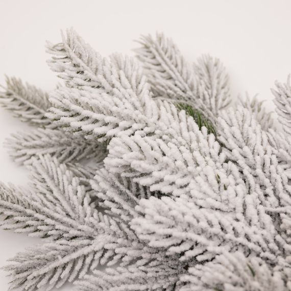 Новорічна хвойна гірлянда лита засніжена Північна зірка 60*35 см TD-NSTSN1 | Зображення 3