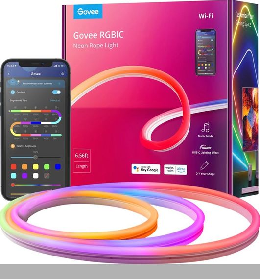 Розумний чушуйчастий гнучкий LED Neon RGB неонова стрічка 5 метрів від USB XPRO (47730-16_428)