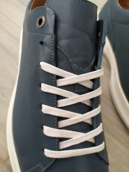 Кожаные кеды синего цвета 40 размер! Легкие кеды благодаря ЭВА подошве | Зображення 8