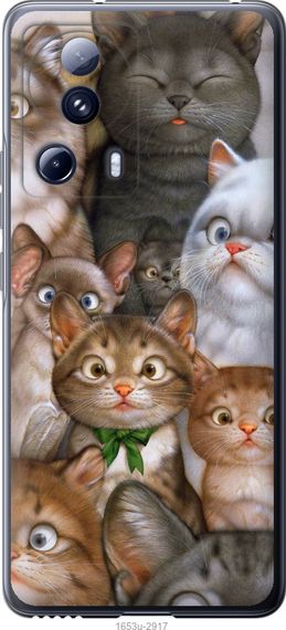 Чехол на Xiaomi Civi 2 коты "1653u-2917-17620"