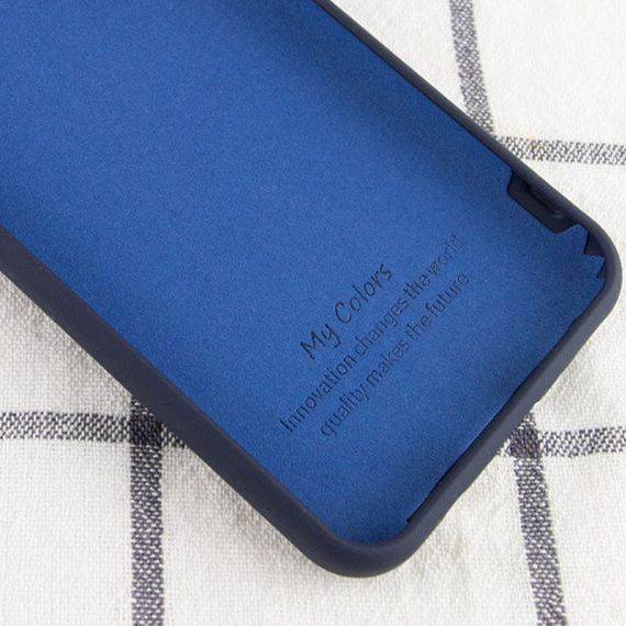 Чохол Silicone Cover Case Logo для Samsung A12 Blue | Зображення 2