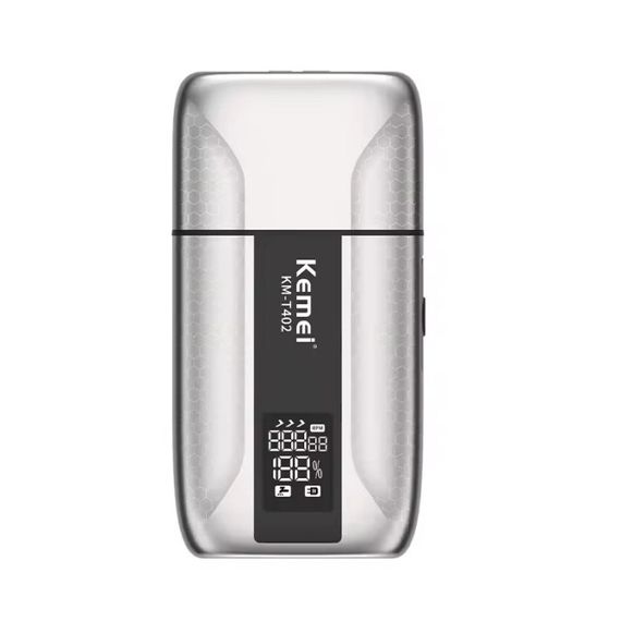 Професійна бритва KEMEI T402 / Шейвер водонепроникна IPX7, з LED-дисплеєм / Подвійна електробритва з 3 регульованими швидкостями та УФ-захистом | Зображення 2