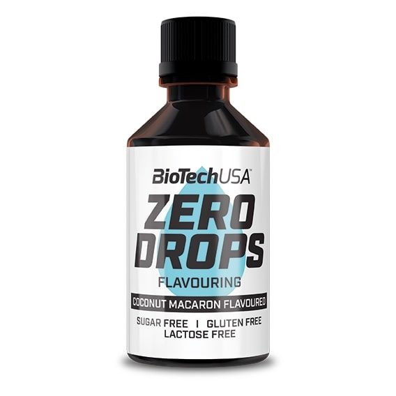 Заменитель питания BioTechUSA Zero Drops 50 ml /100 servings/ Coconut Macaroon