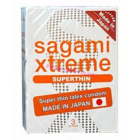 Супертонкі презервативи латексні Sagami Xtreme Superthhin 3 шт