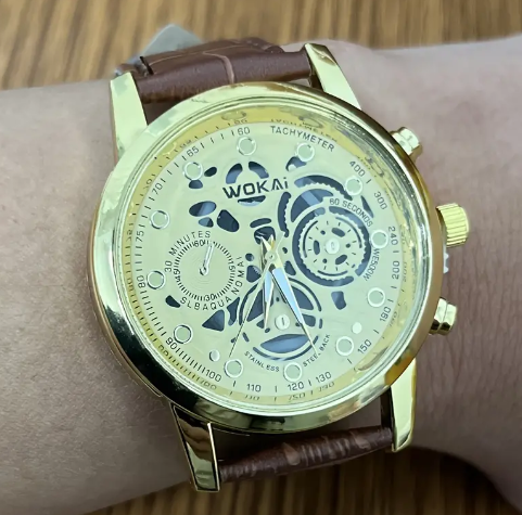 Стильний повсякденний круглий чоловічий годинник Pointer Luxury Business Quartz Hollow Watch | Зображення 4