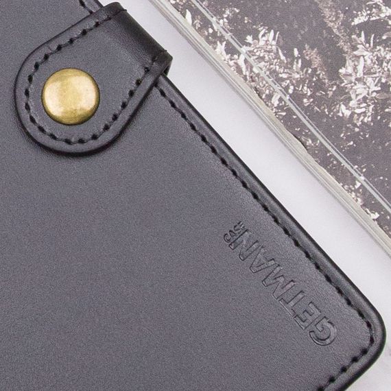 Шкіряний чохол-книжка GETMAN Gallant (PU) для Samsung Galaxy S24 FE Чорний | Зображення 3