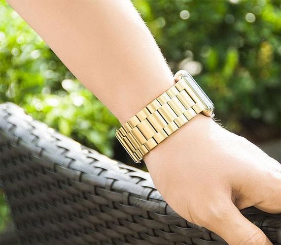 Металевий ремінець Primo Steel годинника Apple Watch 38mm / 40mm / 41mm - Gold | Зображення 3