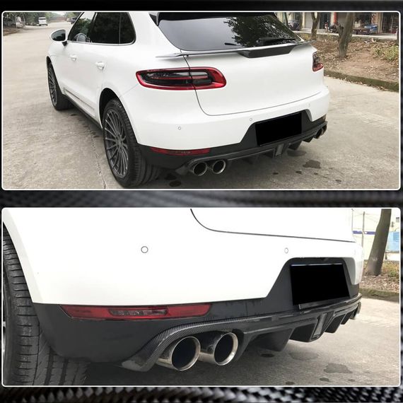 Диффузор заднего бампера V2 (2014-2021, Карбон) для Porsche Macan | Зображення 3