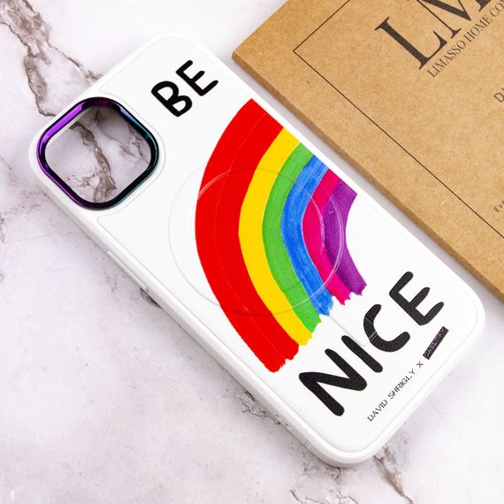 TPU+PC чохол Funny pictures with MagSafe для Apple iPhone 13 (6.1") | Зображення 4