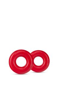 Набір ерекційних кілець STAY HARD Donut RINGS OVERSIZED RED sexstyle