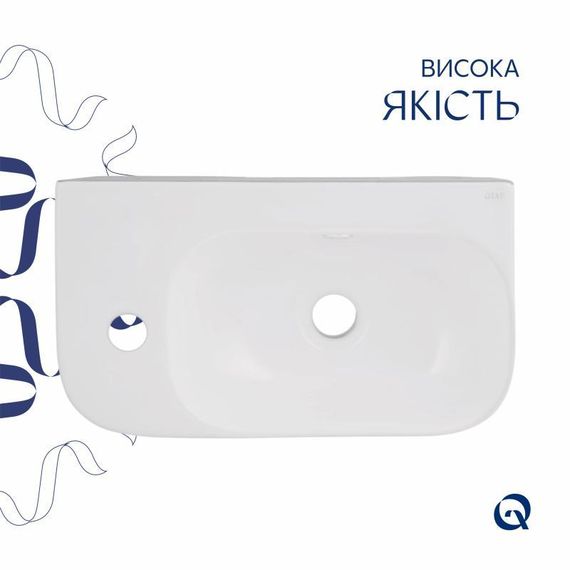 Раковина Qtap Tern 450х250х158 White QT1711H02LW | Зображення 3
