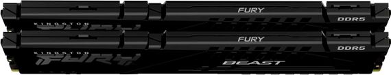 Память ПК Kingston DDR5 32GB KIT (16GBx2) 5600 FURY Beast EXPO KF556C36BBEK2-32 | Зображення 3