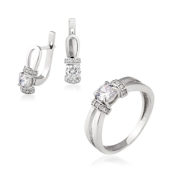 Серебряный гарнитур с фианитами Artsriblo арт.А158 18.0