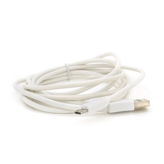 Кабель USB 2.0 (AM/Miсro 5 pin) 2, 0м, білий, Пакет | Зображення 1