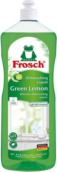 Засіб для миття посуду Frosch Зелений лимон 4009175170675 1 л