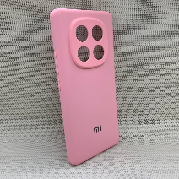 Чохол з логотипом для Xiaomi Redmi Note 14 Pro 4G | Протиударний | Soft Touch | Рожевий