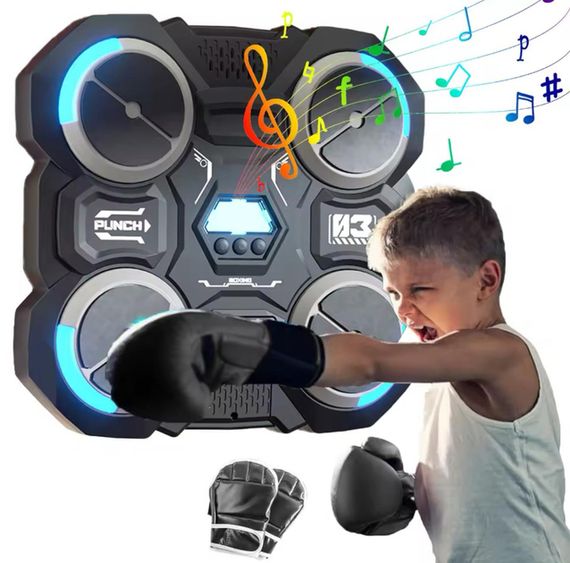 Настінний боксерський тренажер з підсвічуванням XPRO 4 цілі + рукавички (47772-9196_485) | Зображення 2