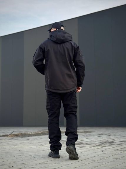 Утеплені Військові штани Soft Shell Military Black | Зображення 6