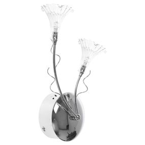 Бра галогенное настенное накладное BR-01 304W/2 CHR