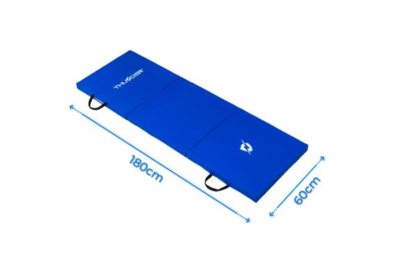 Матрац гімнастичний THUNDER MG-02, 180 х 60 х 5 см, синій (MG-02-BLUE) | Зображення 2