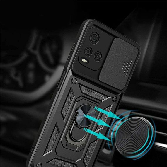 Чохол Defender з захистом камери для Vivo Y33s колір Чоний | Зображення 3