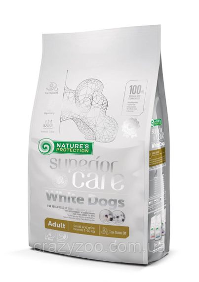 Сухой корм для собак малых пород с белой шерстью Nature's Protection Superior Care White Dogs Adult Small