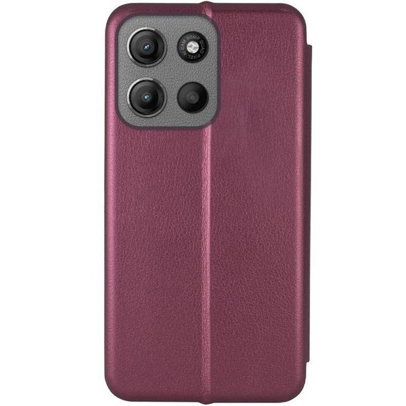 Шкіряний чохол-книжка Classy для Motorola Moto G15 4G Бордовий | Зображення 2