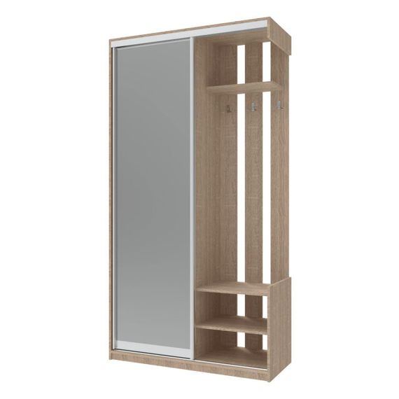 Передпокій з дзеркалом Doros City One Door 110х45х210 см Дуб cонома (DRS-011306) | Зображення 1