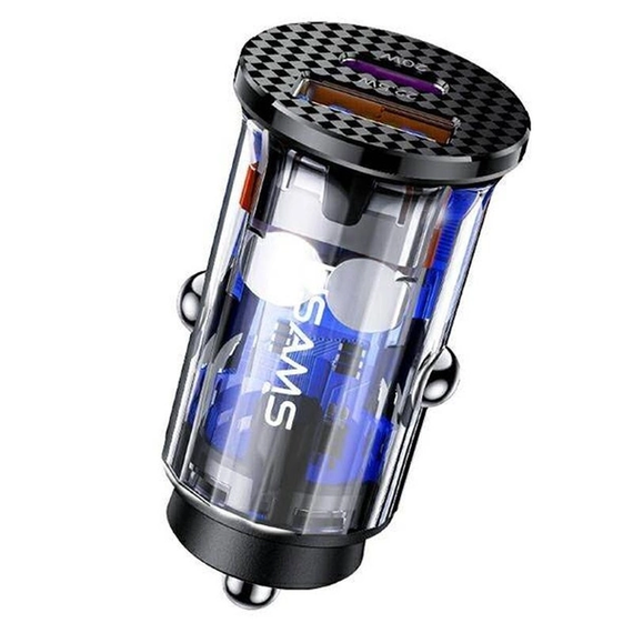 Автомобільний зарядний пристрій Usams US-CC127 C25 42.5W Чорний