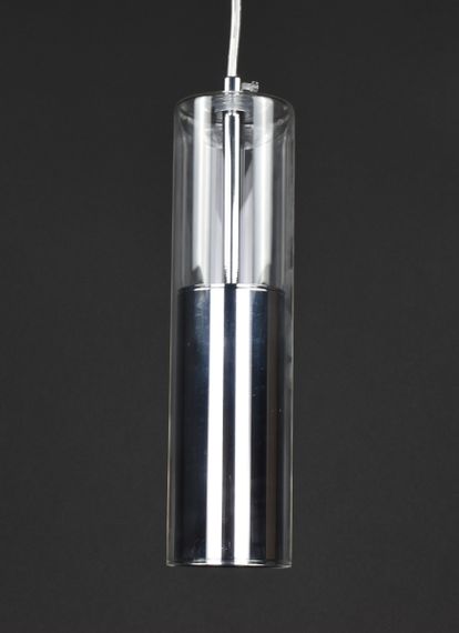 Люстра підвісна на 1 лампочку 27610 Хром 30-200х10х10 см. | Зображення 1