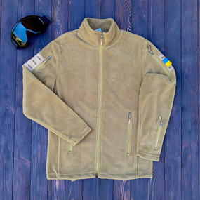 Тактична флісова кофта бежевий S L