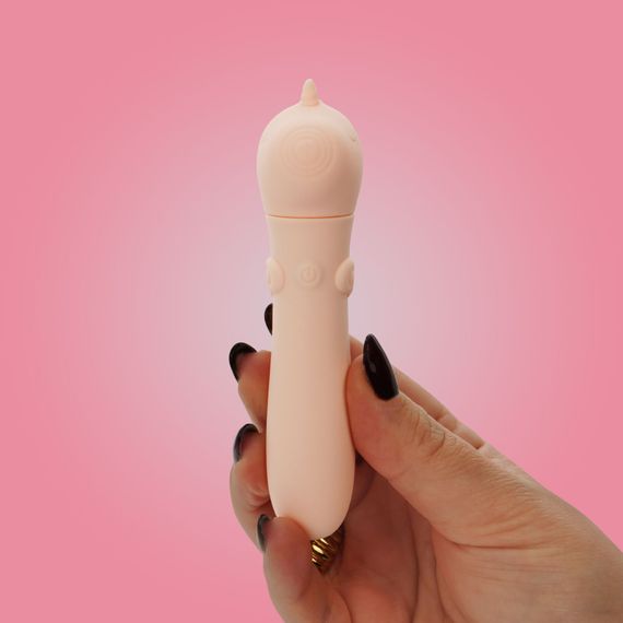 Вібратор-єдиноріжка Unihorn USB Bullet - Heart Throb, віброкуля, USB-зарядка | Зображення 6