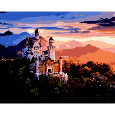 Картина по номерам ZiBi ART Line Замок в горах 40*50 см (ZB.64106) - Топ Продаж!