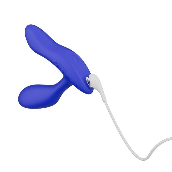 Смарт-вібромасажер простати We-Vibe Vector+ ROYAL BLUE, пульт ДК, регульований кут нахилу | Зображення 4