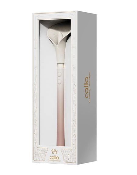Розкішний вібромасажер Zalo – Calla Blossom Pink, двосторонній, 2 мотори | Зображення 8