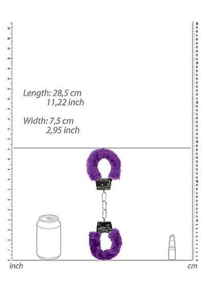 Наручники - Ouch! Beginner's Handcuffs Furry Purple Sex Aura | Зображення 4