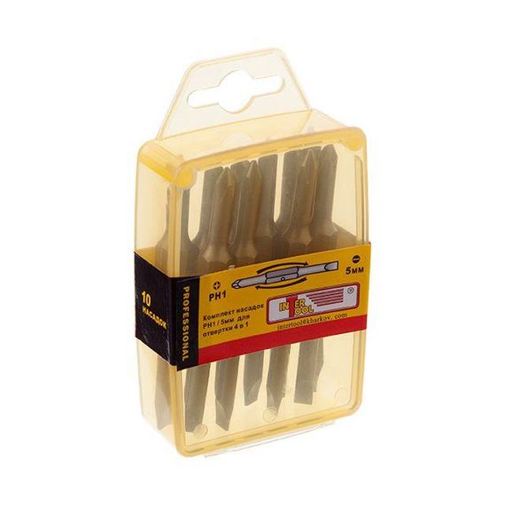 Комплект викруткових насадок PH1/SL5мм 4 в 1 INTERTOOL VT-00611